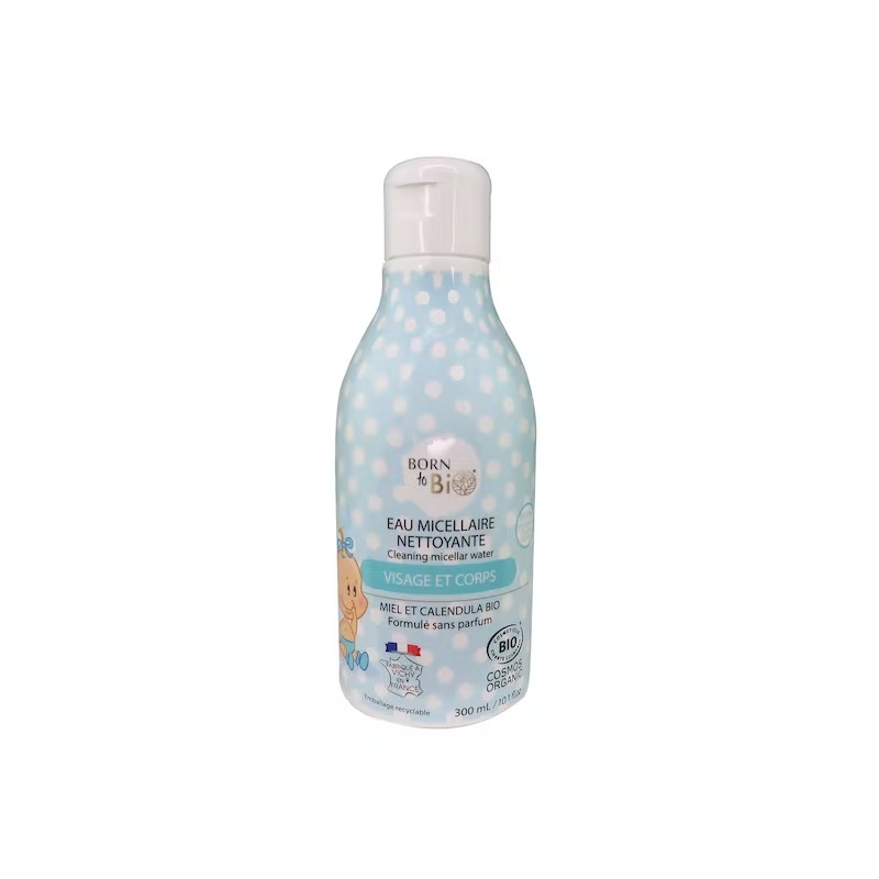 Eau Micellaire Nettoyante pour Bébé 300ml - Certifié bio - Born to Bio