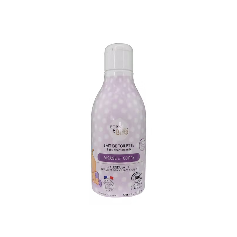 Lait de Toilette pour Bébé Bio 300mL - CertifiéBio - Born to Bio