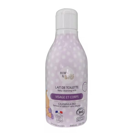 Lait de Toilette pour Bébé Bio 300mL - CertifiéBio - Born to Bio