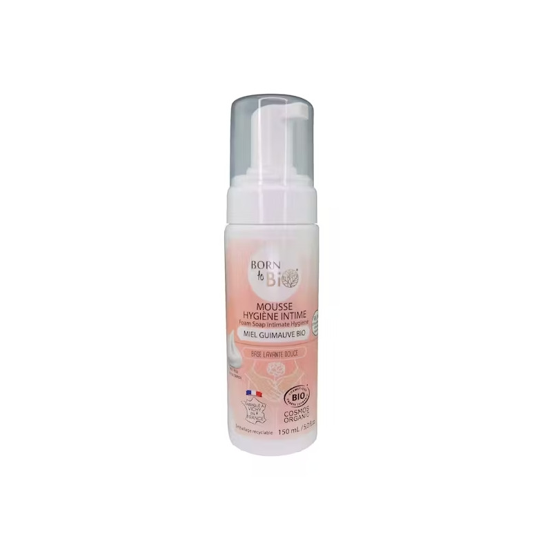 Mousse Hygiène Intime Miel Guimauve - Certifiée Bio -Born to Bio