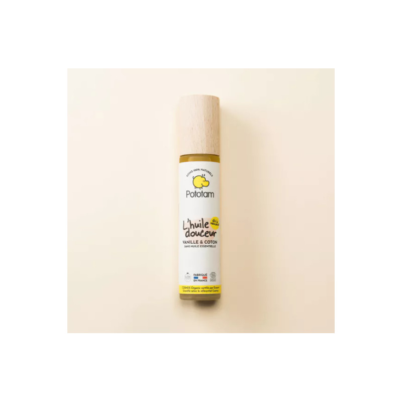 Huile Douceur pour le Corps Vanille & Coton 50ml - Pototam