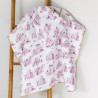 Poncho de Bain imprimé Rose