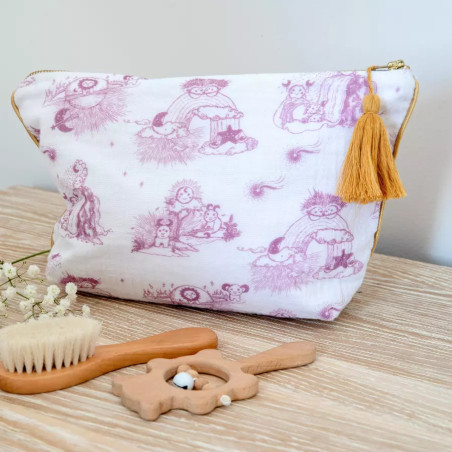 Trousse de Toilette Jouy rose