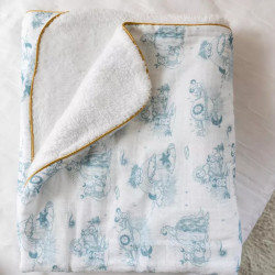 Couverture Bébé Hiver Bleue Jouy